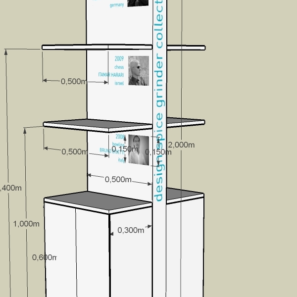 Progetto 3d espositore per fiera di settore